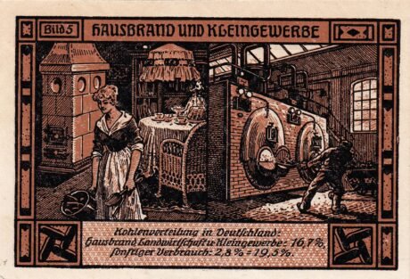 Реверс банкноты 50 fenigów (Niemcy) 1921