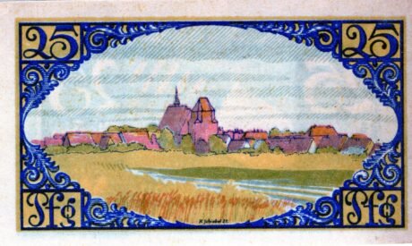 Реверс банкноты 25 пфеннигов (Германия) 1921 года