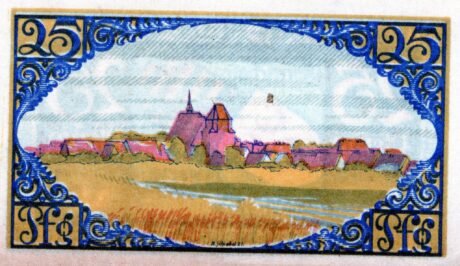 Реверс банкноты 25 пфеннигов (Германия) 1921 года