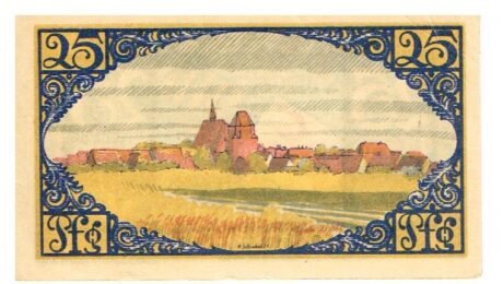 Реверс банкноты 25 пфеннигов (Германия) 1921 года