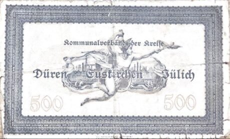 Реверс банкноты 500 марок (Германия) 1922 года