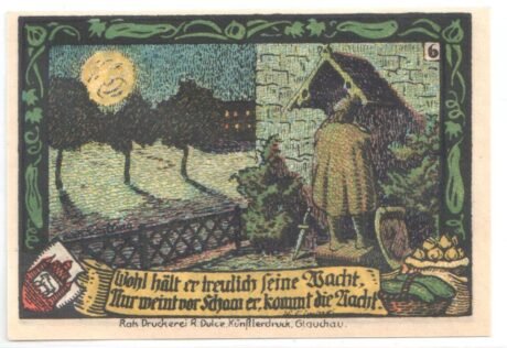 Реверс банкноты 50 fenigów (Niemcy)