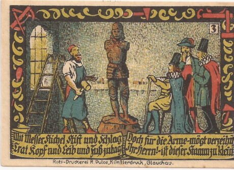 Реверс банкноты 50 fenigów (Niemcy) 1917