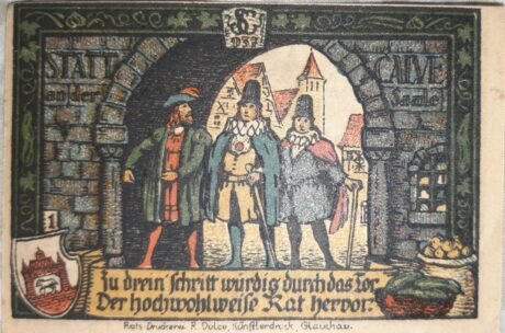 Реверс банкноты 50 fenigów (Niemcy) 1917