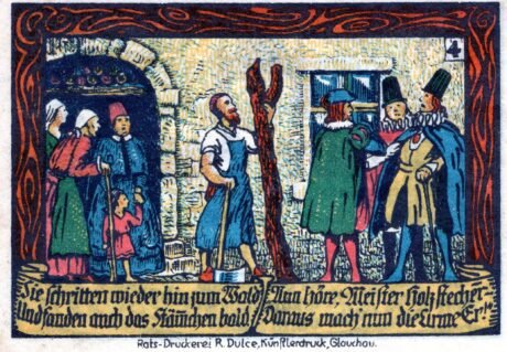 Реверс банкноты 50 fenigów (Niemcy) 1917