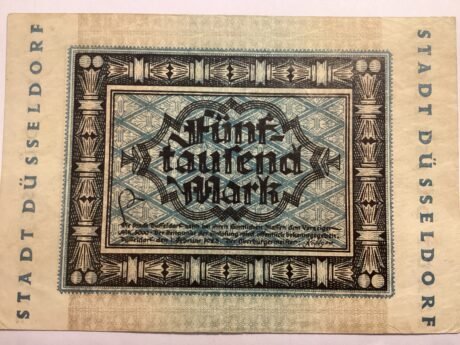 Аверс банкноты 5000 marek (Niemcy) 1923