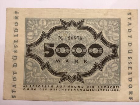 Реверс банкноты 5000 marek (Niemcy) 1923