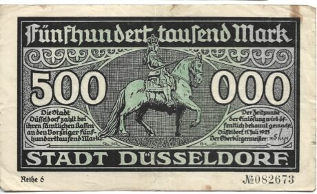 Аверс банкноты 500000 marek (Niemcy) 1923