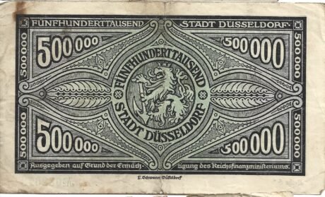 Реверс банкноты 500000 marek (Niemcy) 1923