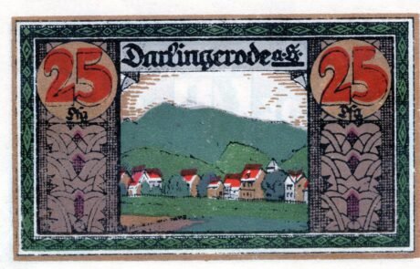 Реверс банкноты 25 Pfennig (Германия) 1921 года