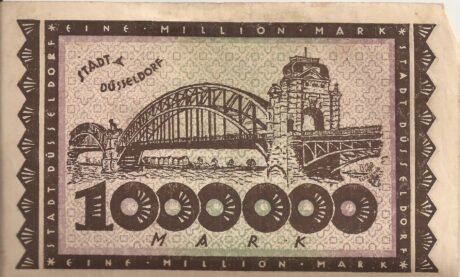 Реверс банкноты 1000000 marek (Niemcy) 1923