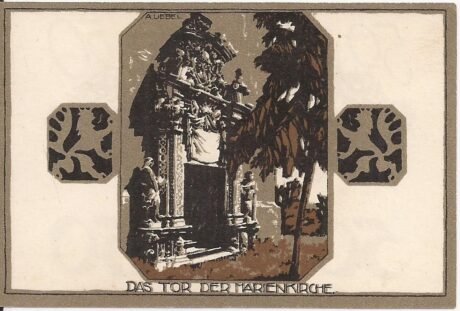 Реверс банкноты 50 fenigów (Niemcy)