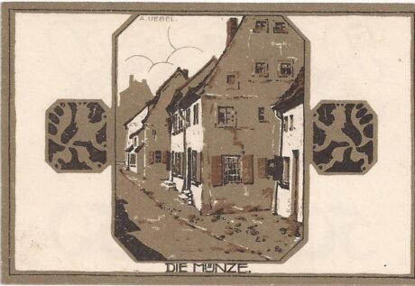 Реверс банкноты 50 fenigów (Niemcy)