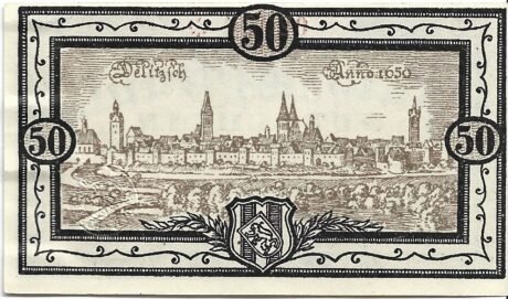 Реверс банкноты 50 fenigów (Niemcy) 1921