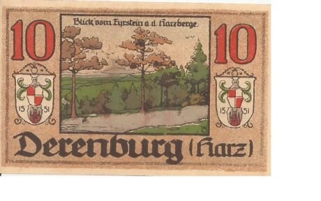 Реверс банкноты 10 пфеннигов (Германия) 1921 года