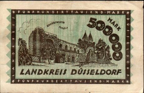 Реверс банкноты 500000 марок (Германия) 1923 года