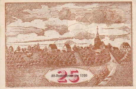 Реверс банкноты 25 пфеннигов (Германия) 1920 года