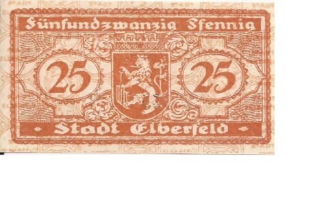 Реверс банкноты 25 пфеннигов (Германия) 1919 года