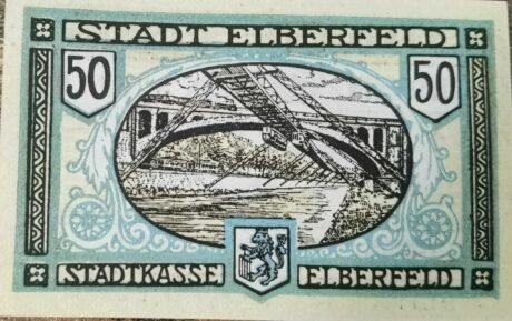 Реверс банкноты 50 fenigów (Niemcy) 1919