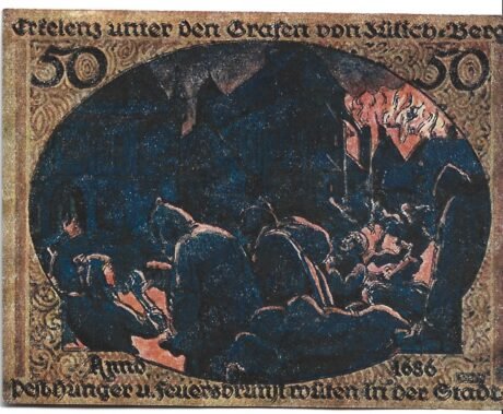 Реверс банкноты 50 fenigów (Niemcy) 1921