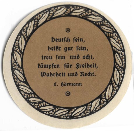 Реверс банкноты 25 fenigów (Niemcy) 1921