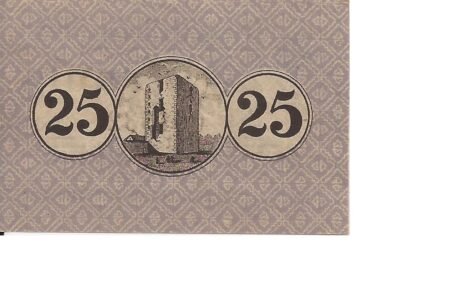 Реверс банкноты 25 fenigów (Niemcy) 1920