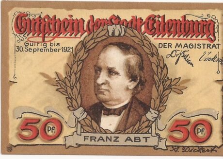 Аверс банкноты 50 fenigów (Niemcy)