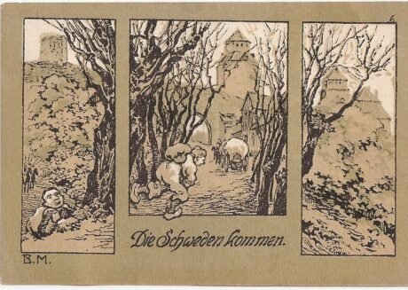 Реверс банкноты 50 fenigów (Niemcy)