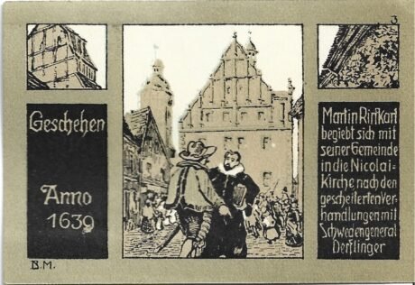 Реверс банкноты 50 пфеннигов (Германия)