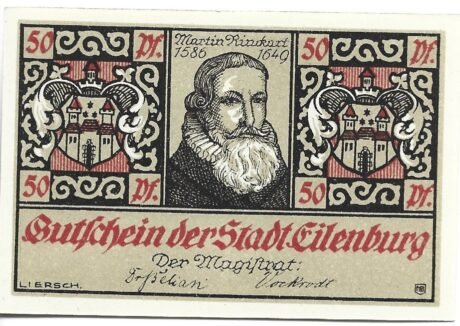 Аверс банкноты 50 fenigów (Niemcy)