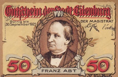 Аверс банкноты 50 fenigów (Niemcy)