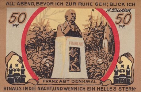 Реверс банкноты 50 fenigów (Niemcy)