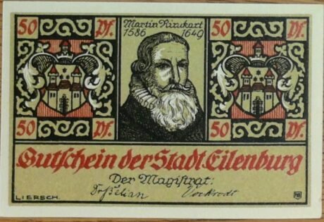 Аверс банкноты 50 fenigów (Niemcy) 1921