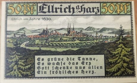 Реверс банкноты 50 fenigów (Niemcy) 1921