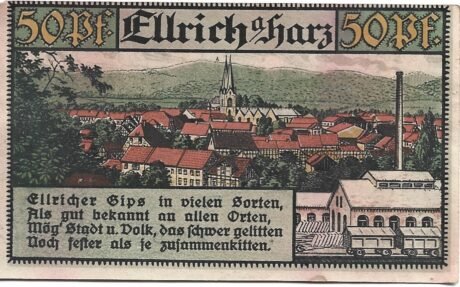 Реверс банкноты 50 fenigów (Niemcy) 1921