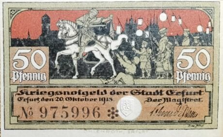 Аверс банкноты 50 пфеннигов (Германия) 1918 года