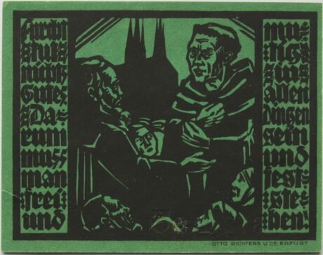 Реверс банкноты 50 fenigów (Niemcy) 1921