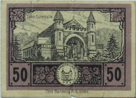 Реверс банкноты 50 fenigów (Niemcy) 1920
