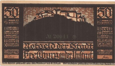 Аверс банкноты 50 fenigów (Niemcy) 1921