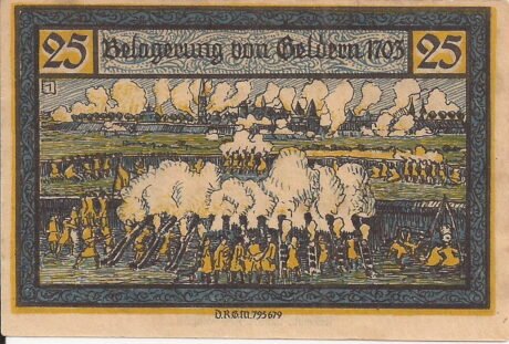 Реверс банкноты 25 fenigów (Niemcy) 1922