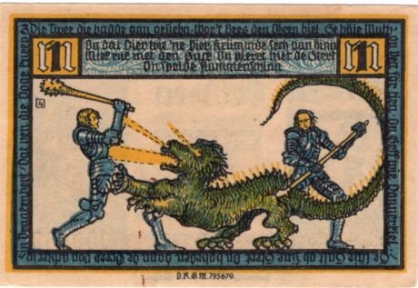 Реверс банкноты 1 marka (Niemcy) 1922