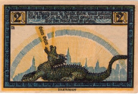 Реверс банкноты 2 marki (Niemcy) 1922