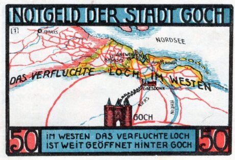 Реверс банкноты 50 fenigów (Niemcy) 1922