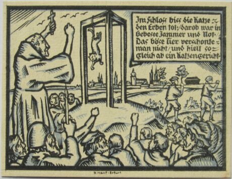 Реверс банкноты 50 fenigów (Niemcy) 1921