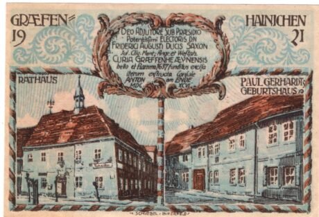 Реверс банкноты 10 fenigów (Niemcy) 1921