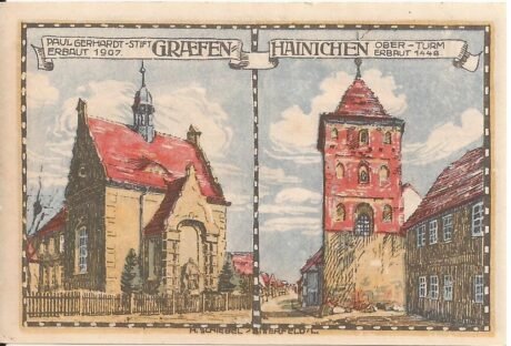 Реверс банкноты 25 fenigów (Niemcy) 1921