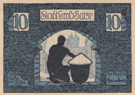 Аверс банкноты 10 fenigów (Niemcy) 1920