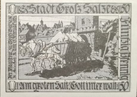 Аверс банкноты 50 fenigów (Niemcy) 1921