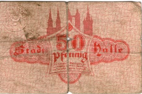 Реверс банкноты 50 пфеннигов (Германия) 1917 года