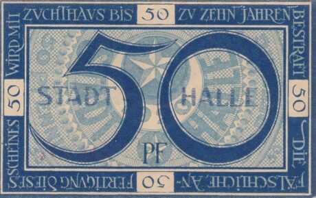 Реверс банкноты 50 пфеннигов (Германия) 1920 года